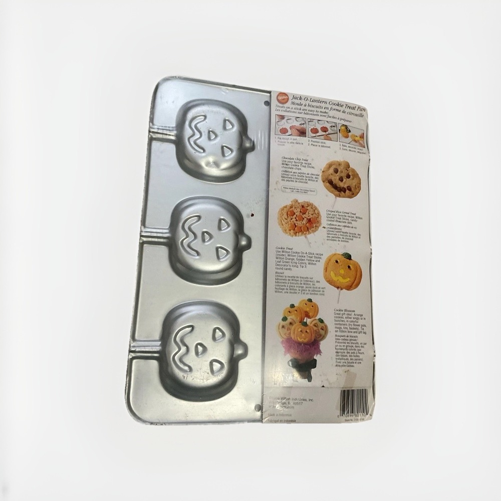 NEW Wilton 1998 Jack-o-lantern Pumpkin Cookie‎ Treat Sucker Pan